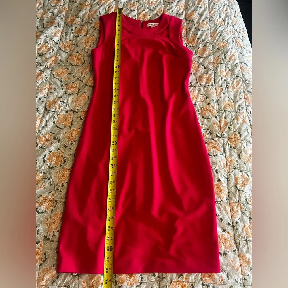 Calvin Klein Hot Pink Dress With Cutouts - Picture 6 of 6